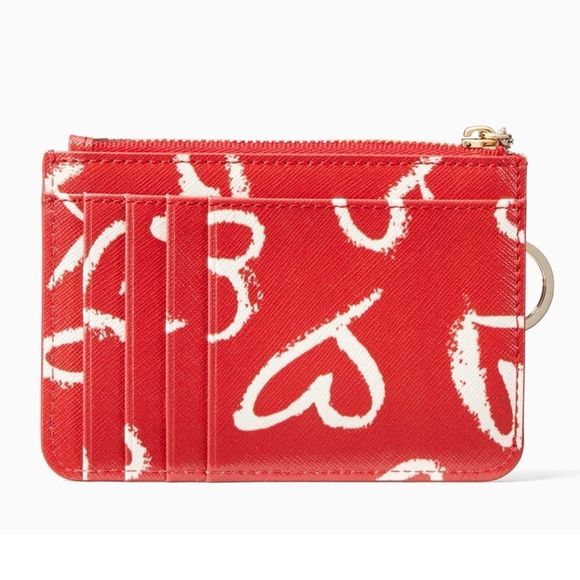 Kate Spade Laurel Way Hearts Bitsy Card Case - Picture 2 of 3